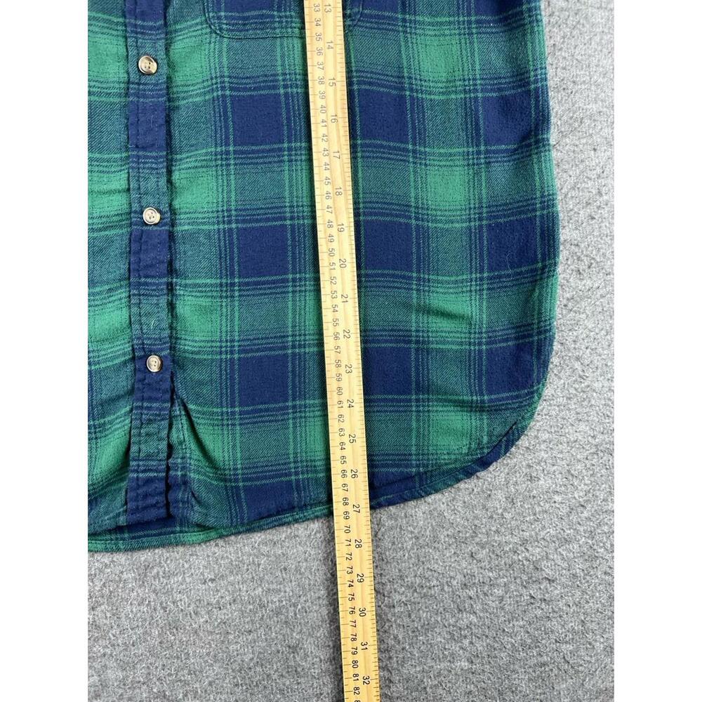 American‎ Eagle Green and Navy Plaid Short Sleeve Shirt Size Medium - Picture 5 of 5